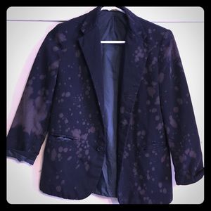 City streets navy blue blazer